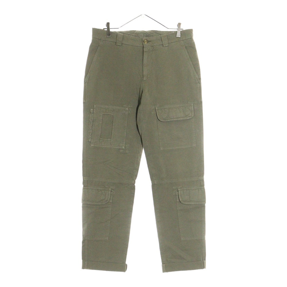 BRUNELLO CUCINELLI(ブルネロクチネリ) LEISURE FIT コットン ジップフライ カーゴパンツ カーキ DB91921