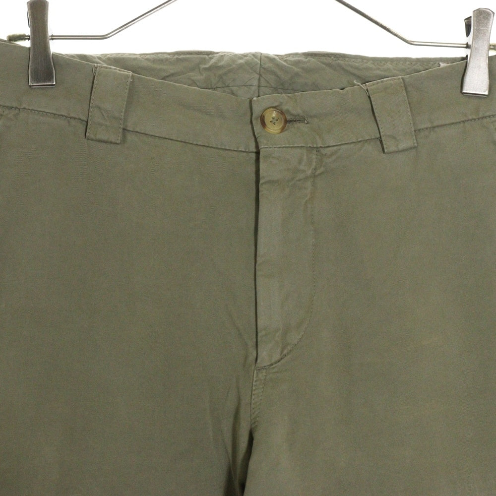 BRUNELLO CUCINELLI(ブルネロクチネリ) LEISURE FIT コットン ジップフライ カーゴパンツ カーキ DB91921