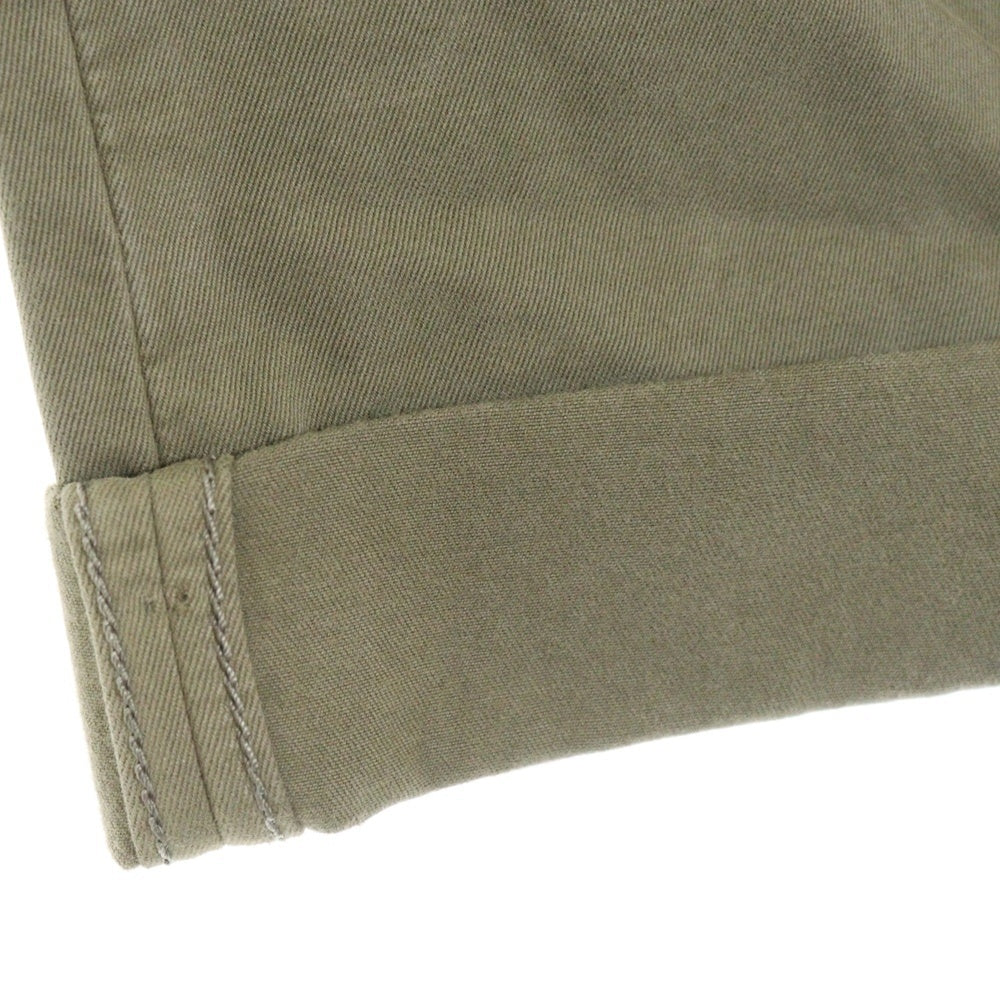 BRUNELLO CUCINELLI(ブルネロクチネリ) LEISURE FIT コットン ジップフライ カーゴパンツ カーキ DB91921