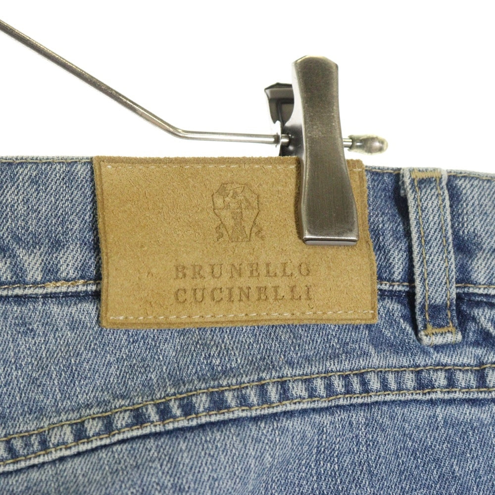BRUNELLO CUCINELLI(ブルネロクチネリ) ボタンフライ ストレート デニムパンツ インディゴ