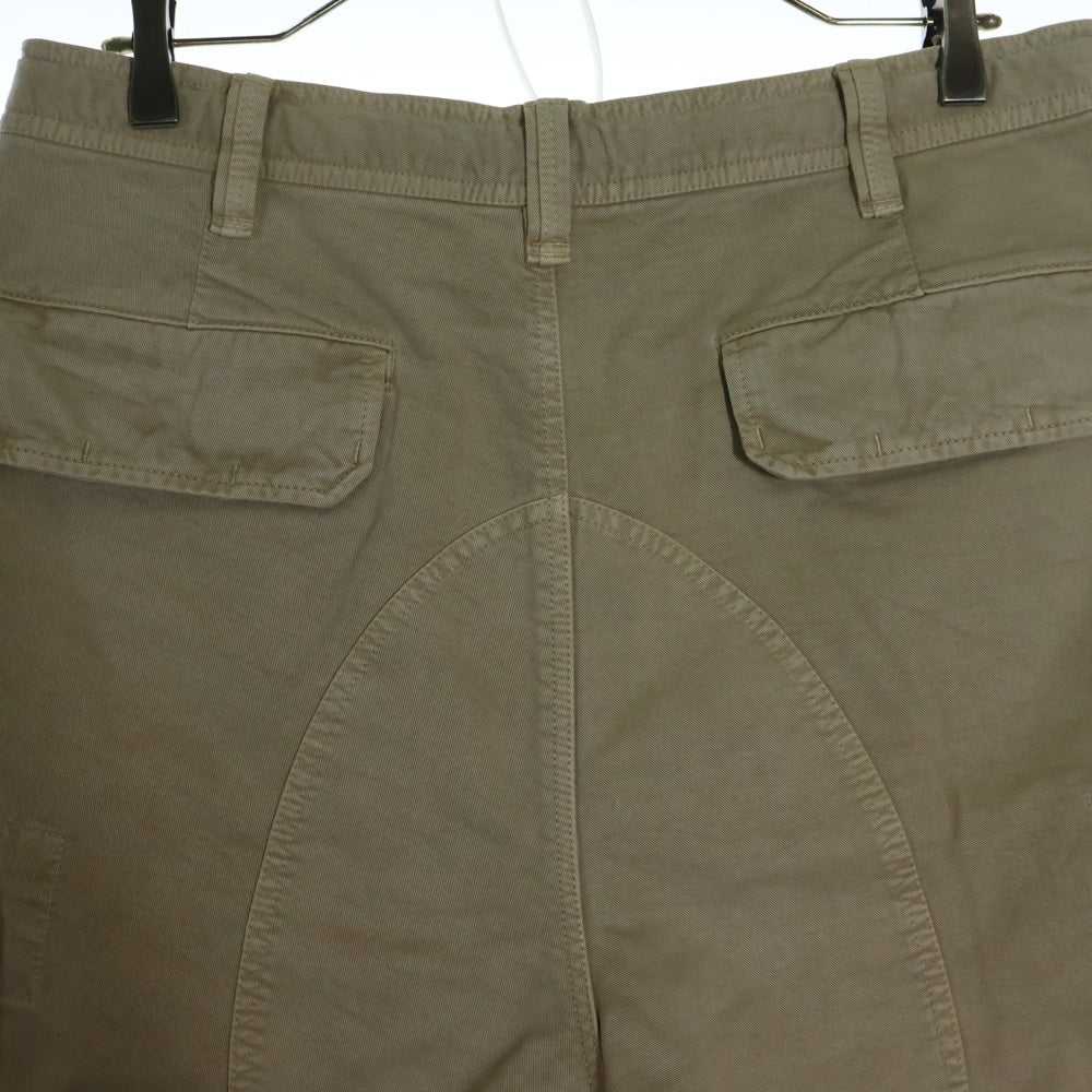 BRUNELLO CUCINELLI(ブルネロクチネリ) コットン ジップフライ カーゴ ショートパンツ ハーフパンツ ショーツ ベージュ DD92926