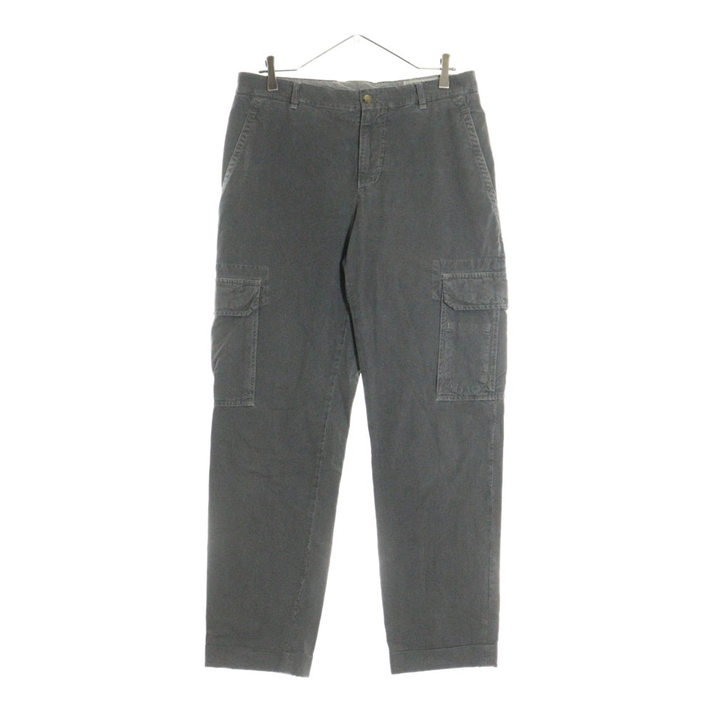 BRUNELLO CUCINELLI(ブルネロクチネリ) コットン ジップフライ カーゴパンツ グレー DK92922
