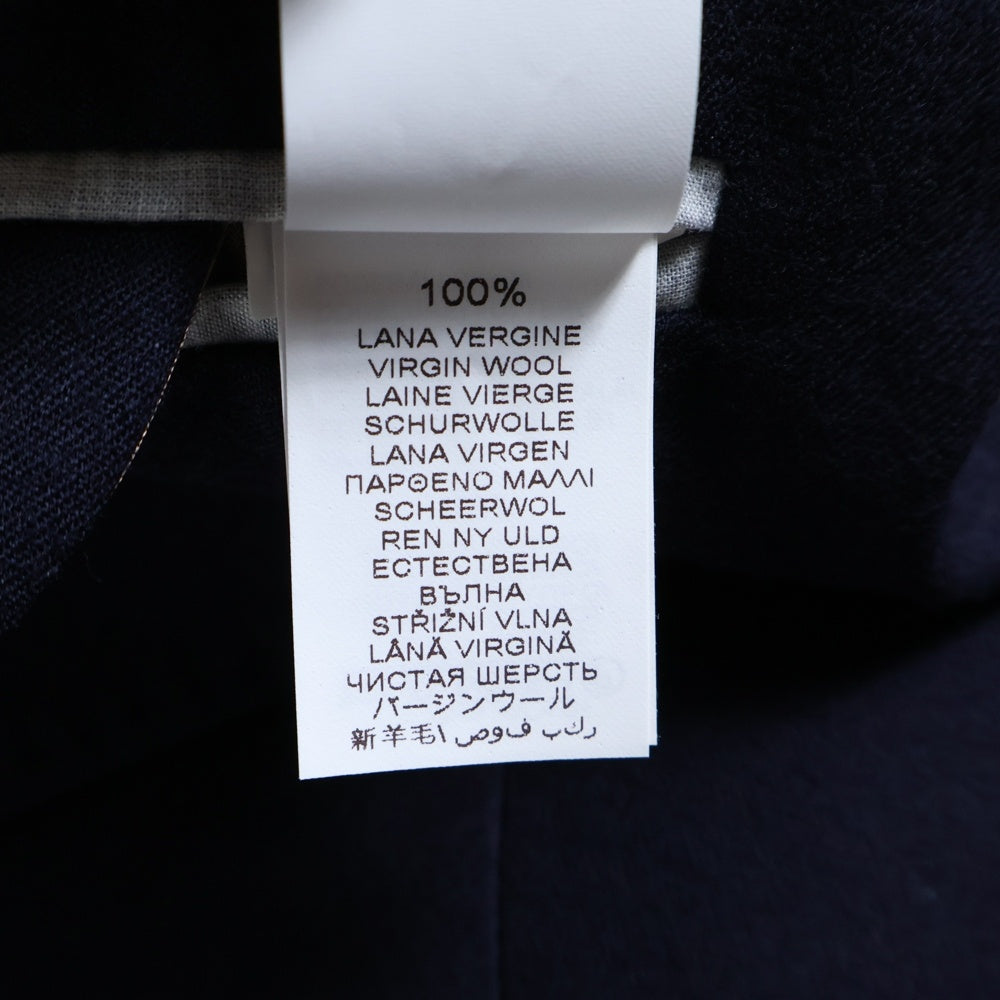BRUNELLO CUCINELLI(ブルネロクチネリ) ノッチドラペル 2B バージンウール テーラードジャケット ネイビー