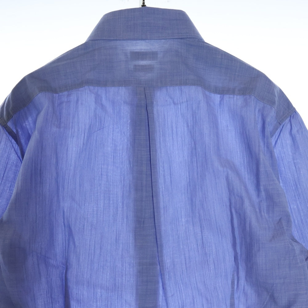 BRUNELLO CUCINELLI(ブルネロクチネリ) コットン スリムフィット オックスフォード 長袖シャツ ブルー
