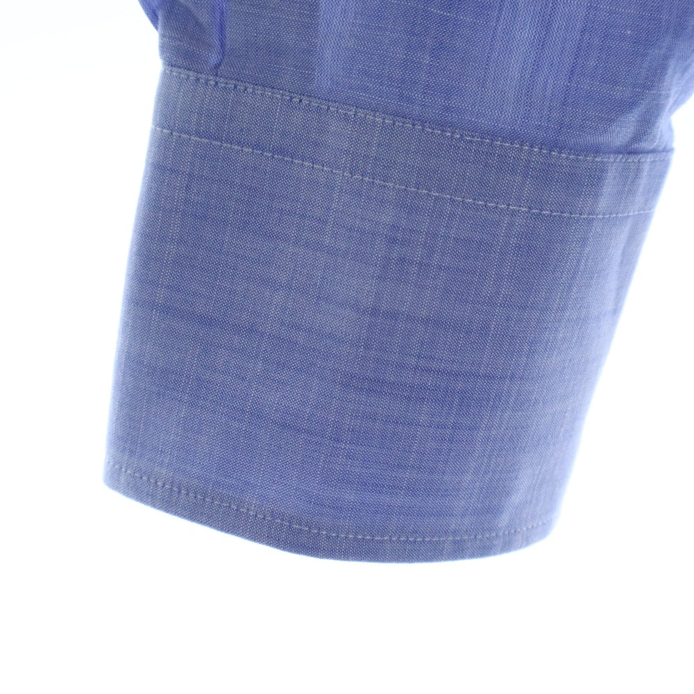 BRUNELLO CUCINELLI(ブルネロクチネリ) コットン スリムフィット オックスフォード 長袖シャツ ブルー