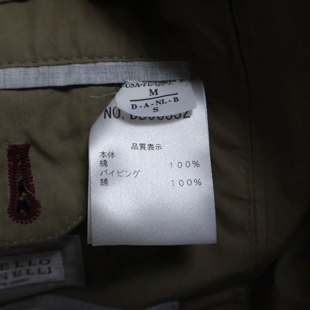 BRUNELLO CUCINELLI(ブルネロクチネリ) コットン マルチポケット ミリタリージャケット カーキ DB96532