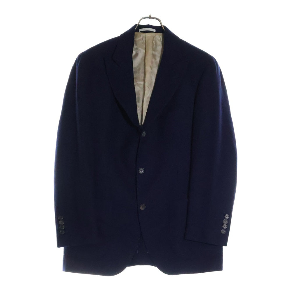 BRUNELLO CUCINELLI(ブルネロクチネリ) ピークドラペル 3B カシミヤ テーラードジャケット ネイビー DK97560