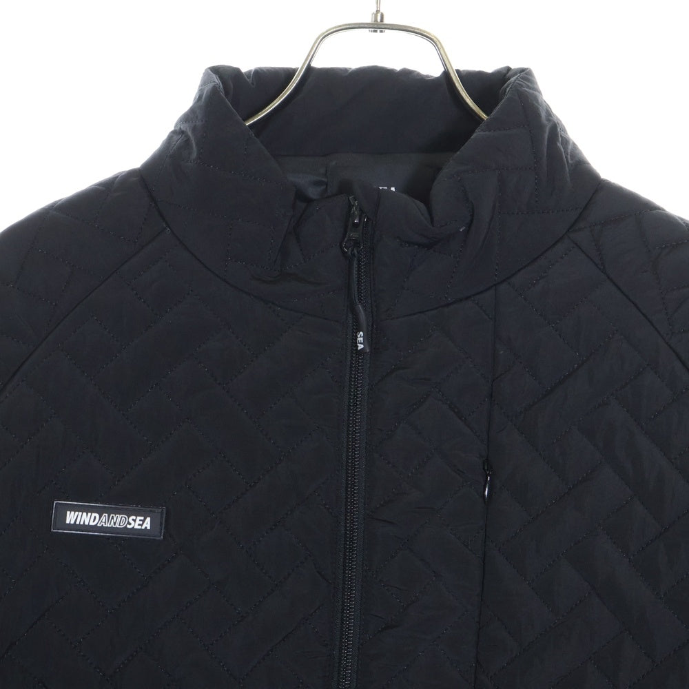 WIND AND SEA(ウィンダンシー) High Neck Quilting Blouson ハイネック キルティング ブルゾンジャケット ブラック WDS-O-GEN-23-Q2-JK-04