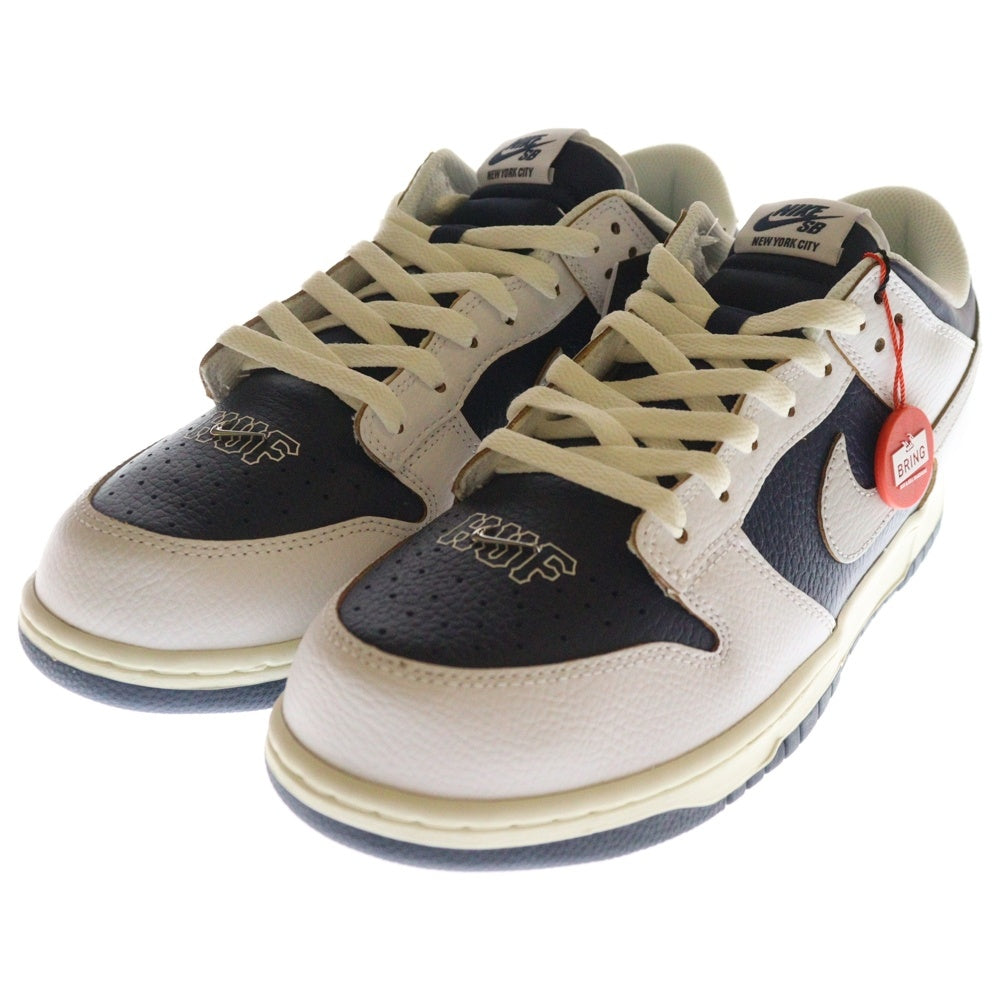 NIKE SB(ナイキエスビー) ×HUF DUNK LOW NEW YORK ハフ ダンク ニューヨーク ローカットスニーカー ネイビー/ホワイト US11/29cm FD8775-100