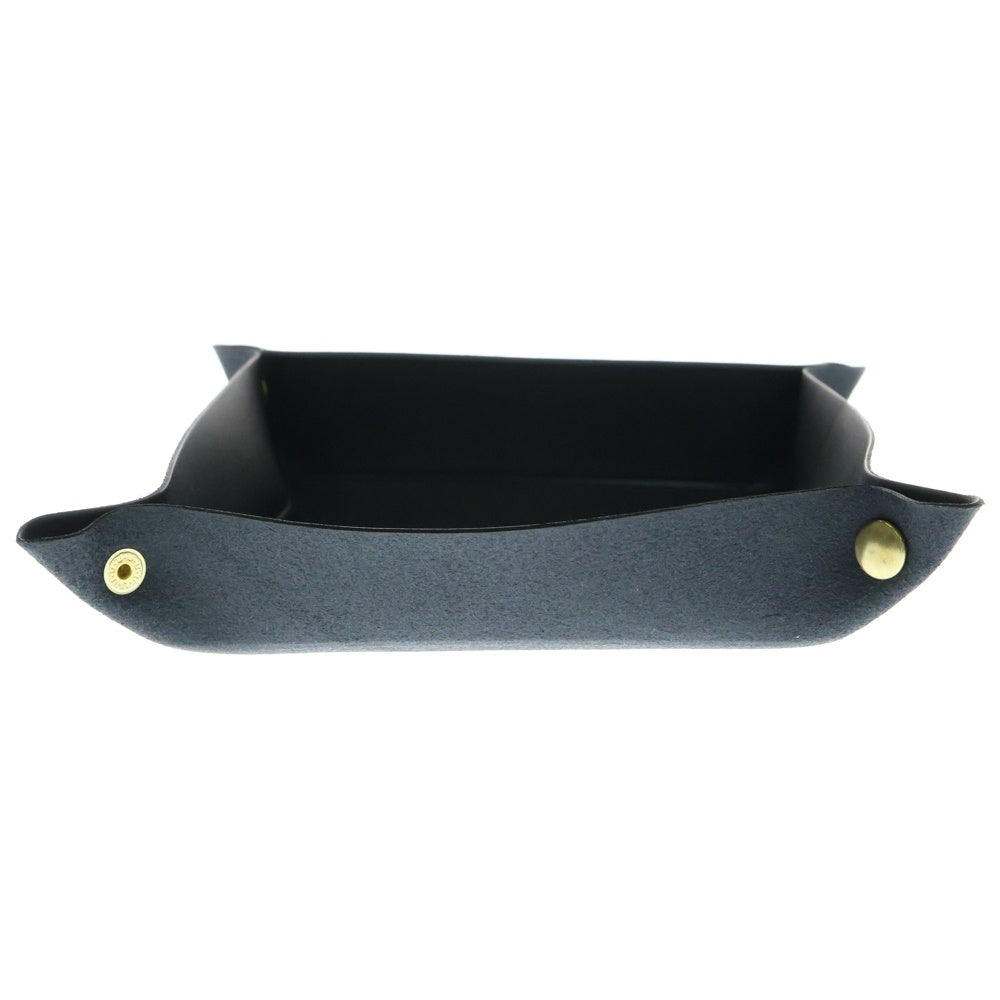 WIND AND SEA(ウィンダンシー) Leather Tray ロゴエンボス レザートレイ ブラック WDS-LTC-09