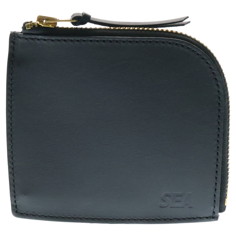 WIND AND SEA(ウィンダンシー) Leather Coin Wallet レザー コイン ウォレット 財布 ブラック WDS-LTC-03