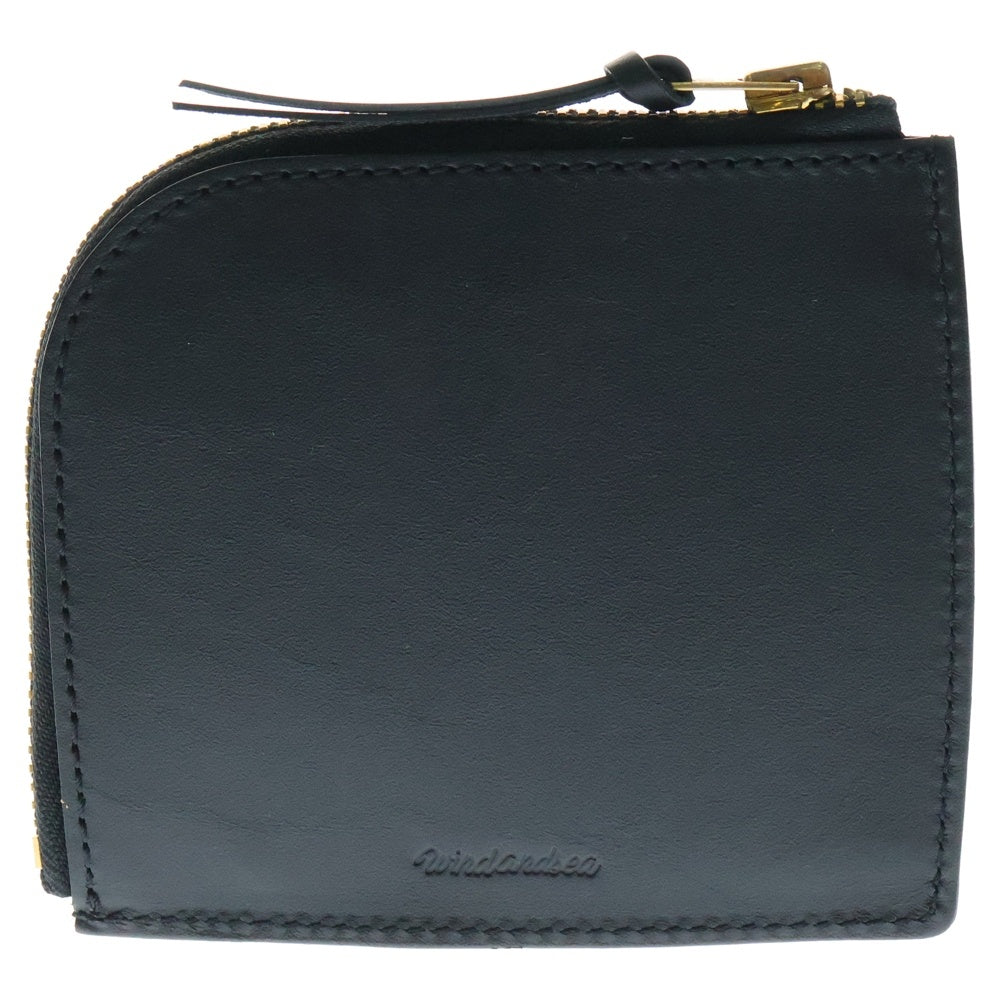 WIND AND SEA(ウィンダンシー) Leather Coin Wallet レザー コイン ウォレット 財布 ブラック WDS-LTC-03