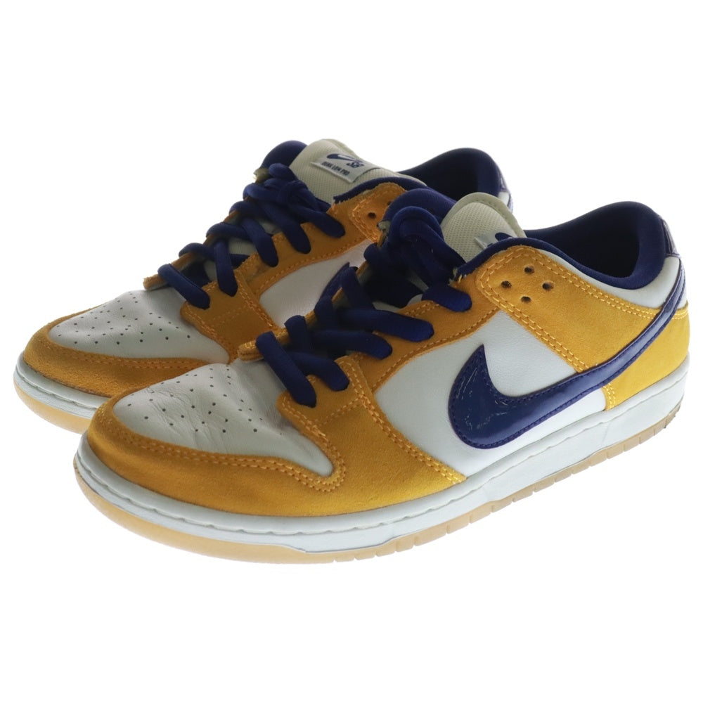 NIKE SB(ナイキエスビー) SB DUNK LOW PRO LASER ORANGE ダンク ロープロ レーザーオレンジ ローカットスニーカー ホワイト/イエロー US10.5/28.5cm BQ6817-800