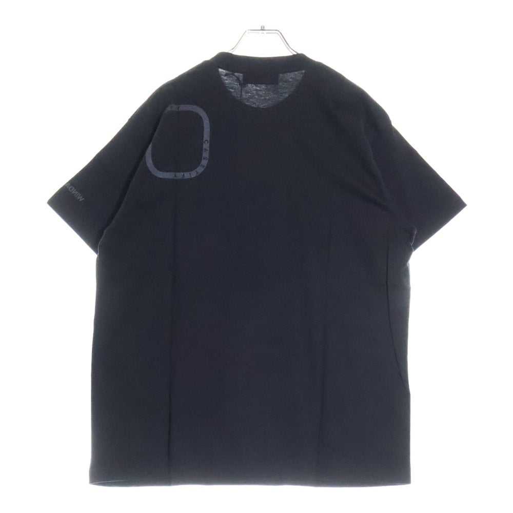 WIND AND SEA(ウィンダンシー) ×ケースティファイ シーバーティカル ロゴエンブロイダリー クルーネック半袖Tシャツ カットソー ブラック WDS-CSTF-21-01-11