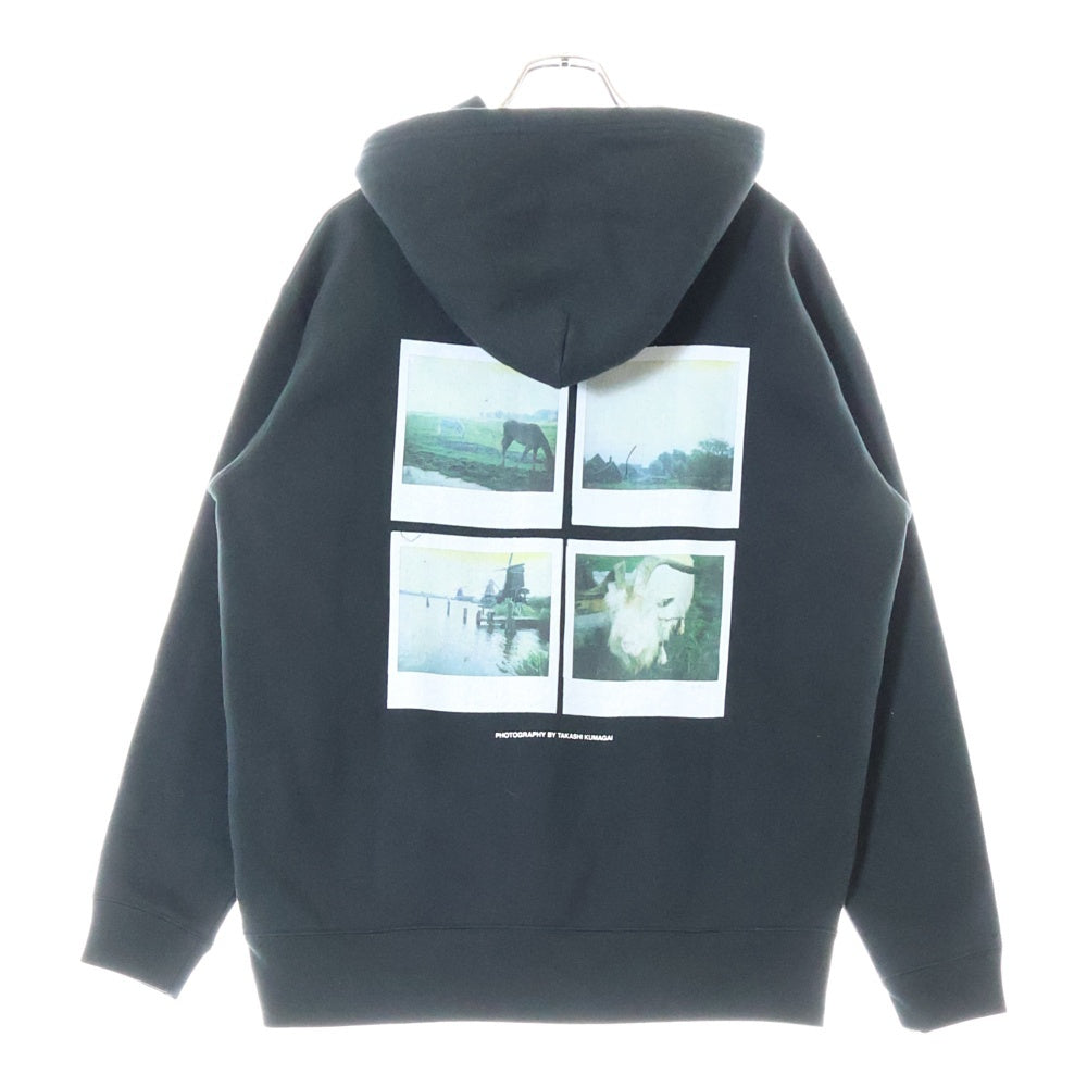 WIND AND SEA(ウィンダンシー) PHOTO HOODIE バックフォトプリント フロントロゴ プルオーバー スウェットパーカー フーディ ブラック WDS-CS-196