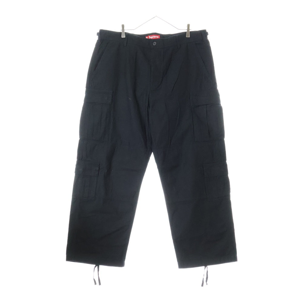 SUPREME(シュプリーム) 23AW Cargo Pants サイドアジャスター ワイドカーゴパンツ ブラック
