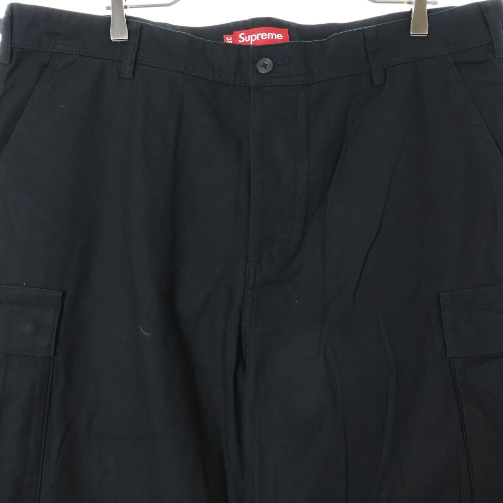 SUPREME(シュプリーム) 23AW Cargo Pants サイドアジャスター ワイドカーゴパンツ ブラック
