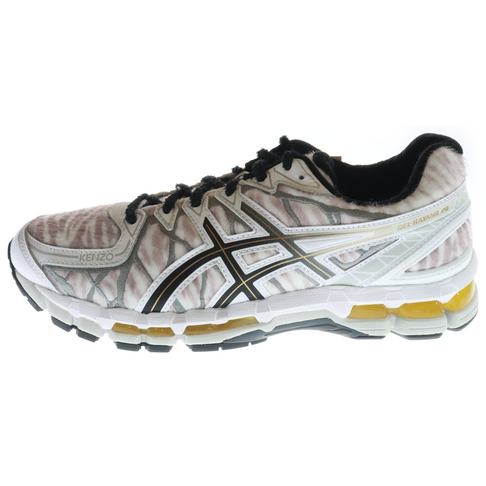 ASICS(アシックス) ×KENZO GEL-KAYANO 20 ケンゾー ゲルカヤノ20 タイガーストライプ ローカットスニーカー ホワイト US10/28cm 1201B032-020