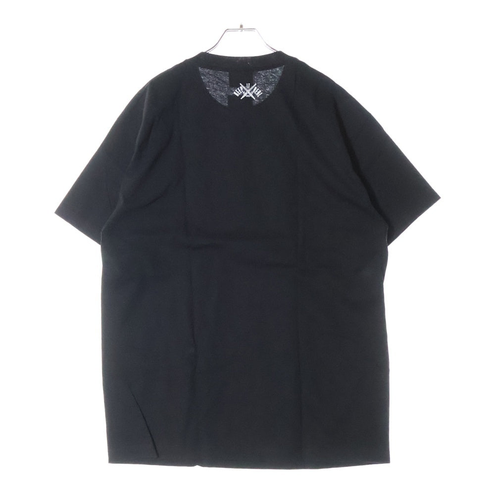 LFYT(エルエフワイティー) FRENCH REVOLUTION LAFAYETTE LOGO TEE フレンチ レボリューション ラファイエット フロントロゴプリント クルーネック半袖Tシャツ ブラック LS210101