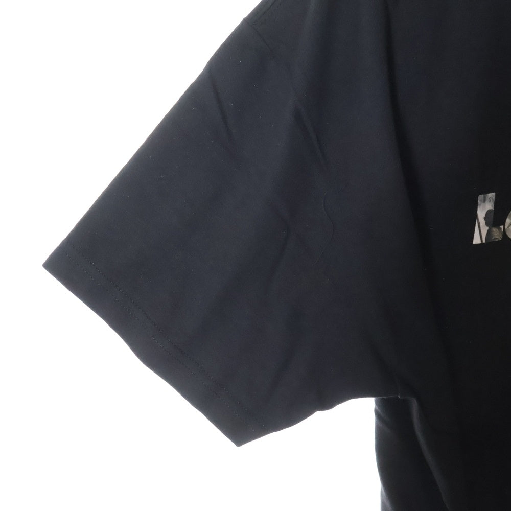 LFYT(エルエフワイティー) FRENCH REVOLUTION LAFAYETTE LOGO TEE フレンチ レボリューション ラファイエット フロントロゴプリント クルーネック半袖Tシャツ ブラック LS210101