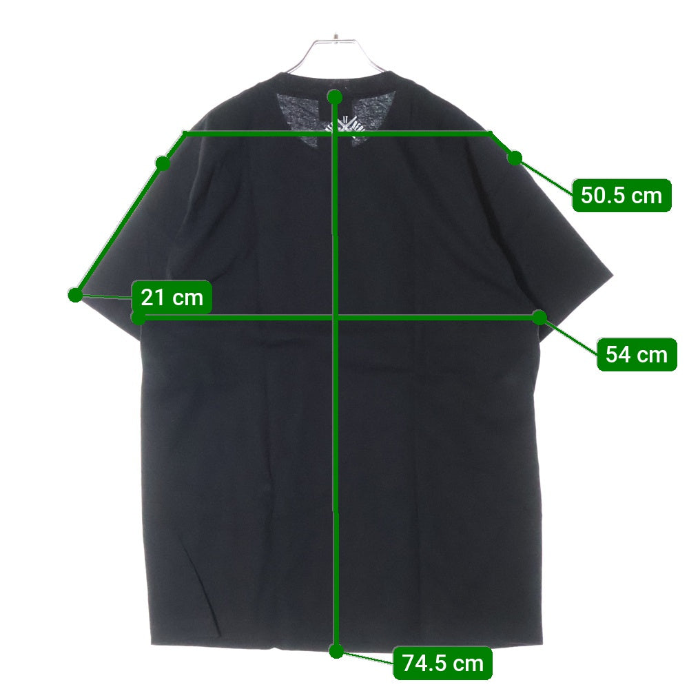 LFYT(エルエフワイティー) FRENCH REVOLUTION LAFAYETTE LOGO TEE フレンチ レボリューション ラファイエット フロントロゴプリント クルーネック半袖Tシャツ ブラック LS210101