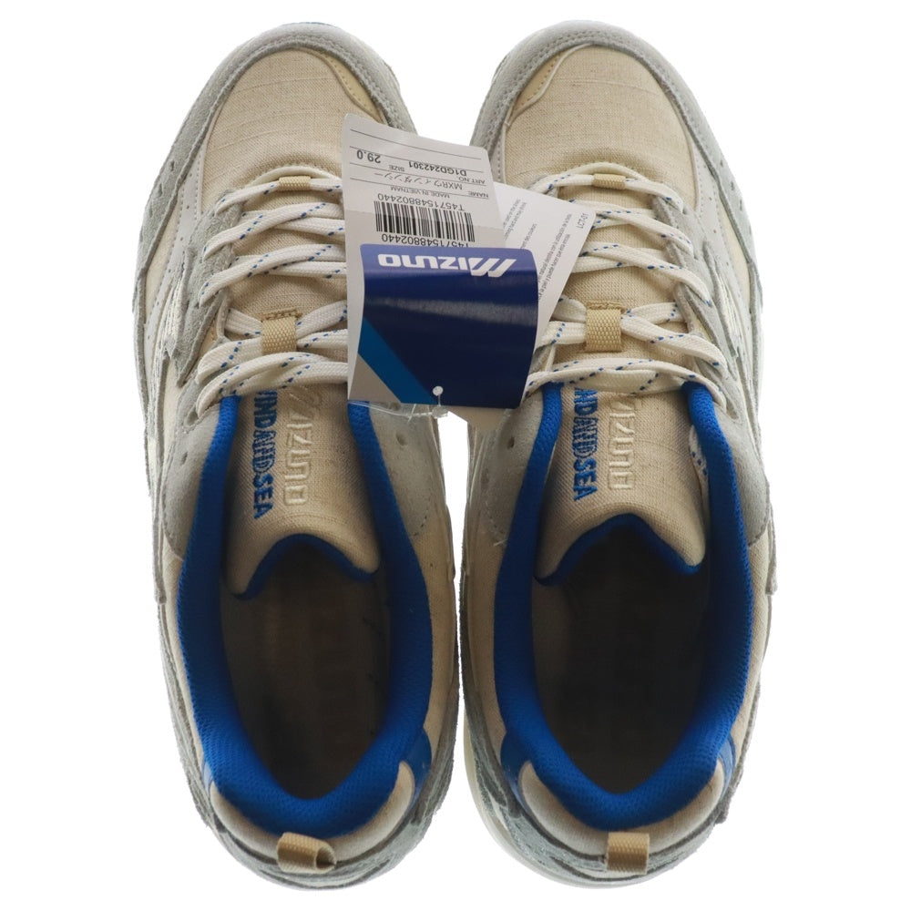 MIZUNO(ミズノ) ×WIND AND SEA MXR OG ウィンダンシー MAXIMIZER13 リネンスエード切替 ローカットスニーカー ベージュ/グレー US11/29cm D1GD242301