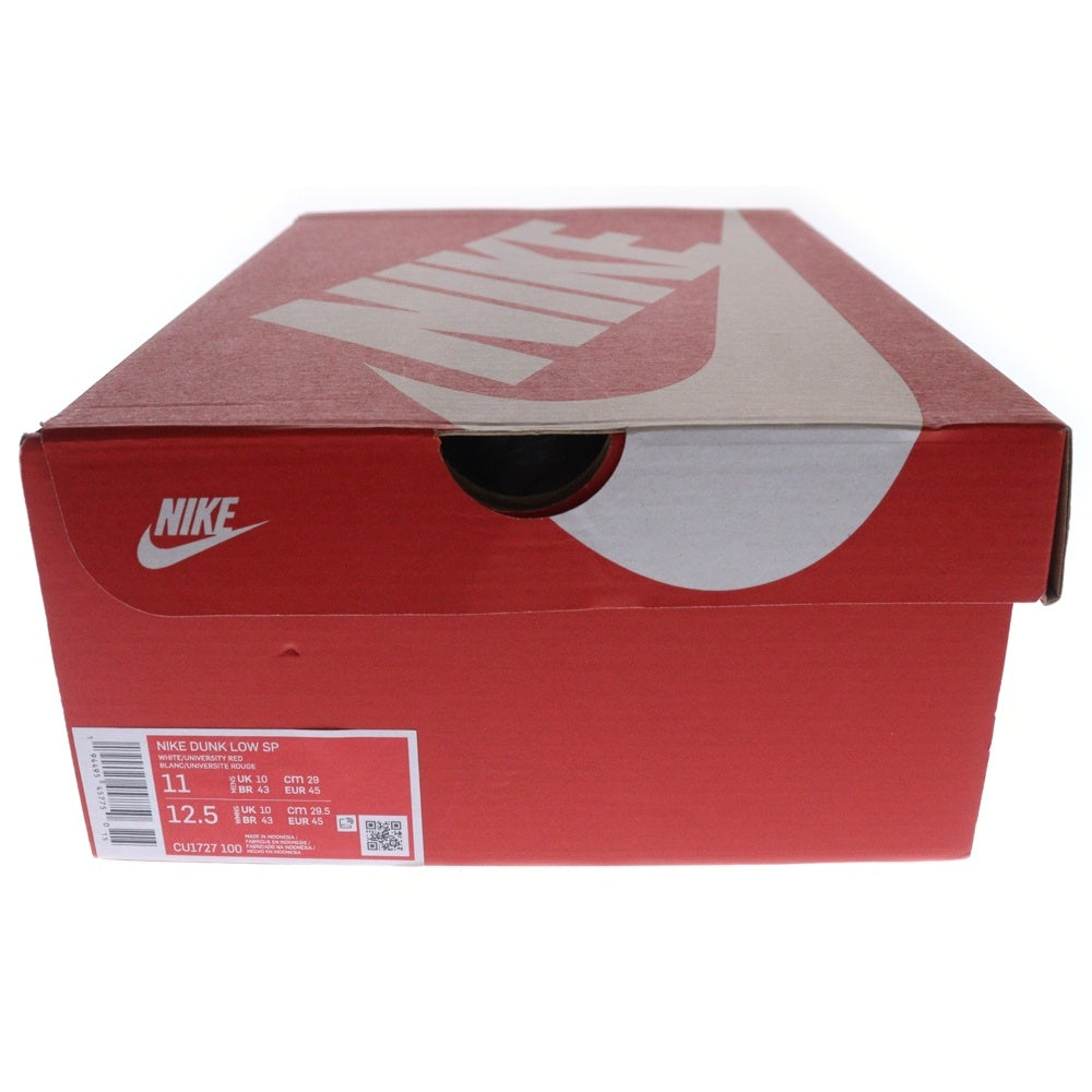 NIKE(ナイキ) DUNK LOW SP UNIVERSITY RED ダンク ユニバーシティレッド ローカットスニーカー レッド/ホワイト US11/29cm CU1727-100