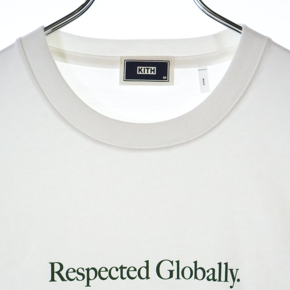KITH(キス) RESPECTED SS TEE リスペクト ロゴプリント クルーネック半袖Tシャツ カットソー ホワイト 20-071-060-0194-3-0