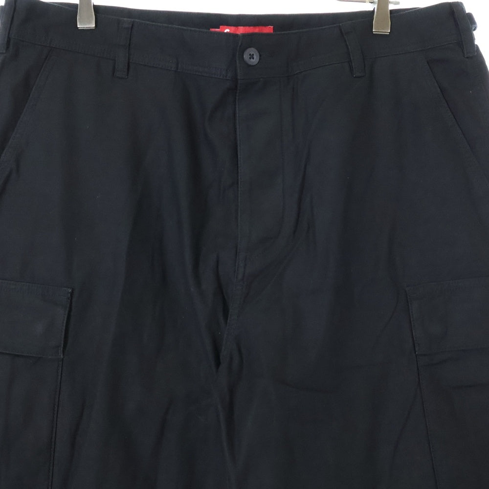SUPREME(シュプリーム) 23AW Cargo Pants サイドアジャスター ワイドカーゴパンツ ブラック