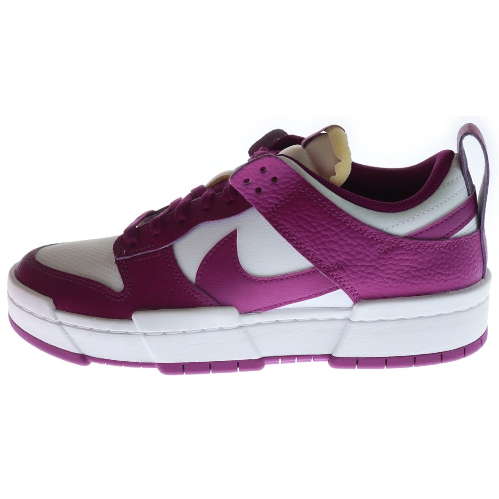 NIKE(ナイキ) WMNS DUNK LOW DISRUPT Cactus Flower ウィメンズ ダンク ディスラプト カクタスフラワー ローカットスニーカー ホワイト/パープル US10/27cm DN5065-100