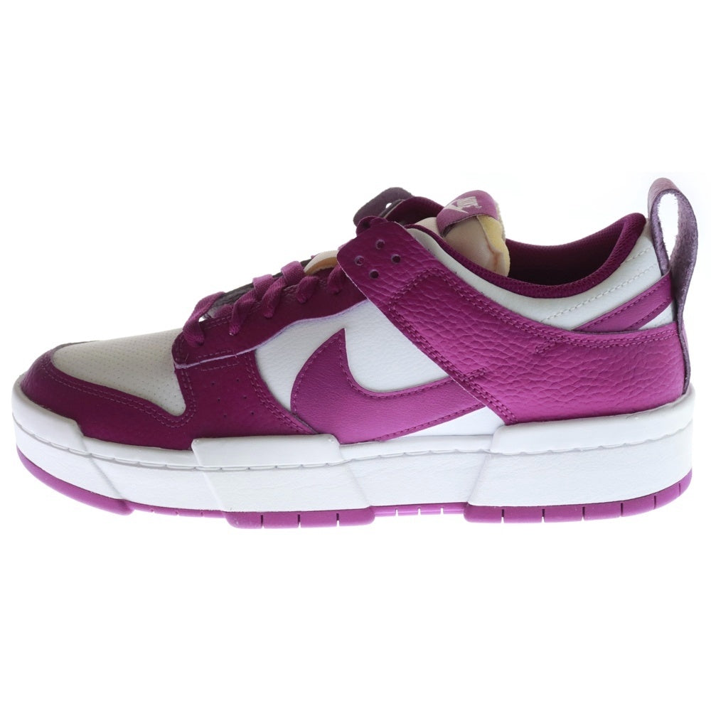 NIKE(ナイキ) WMNS DUNK LOW DISRUPT Cactus Flower ウィメンズ ダンク ディスラプト カクタスフラワー ローカットスニーカー ホワイト/パープル US10.5/27.5cm DN5065-100