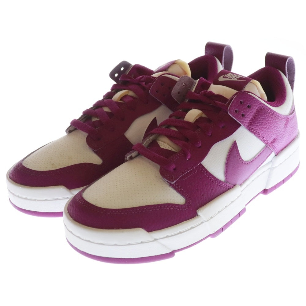NIKE(ナイキ) WMNS DUNK LOW DISRUPT Cactus Flower ウィメンズ ダンク ディスラプト カクタスフラワー ローカットスニーカー ホワイト/パープル US10.5/27.5cm DN5065-100