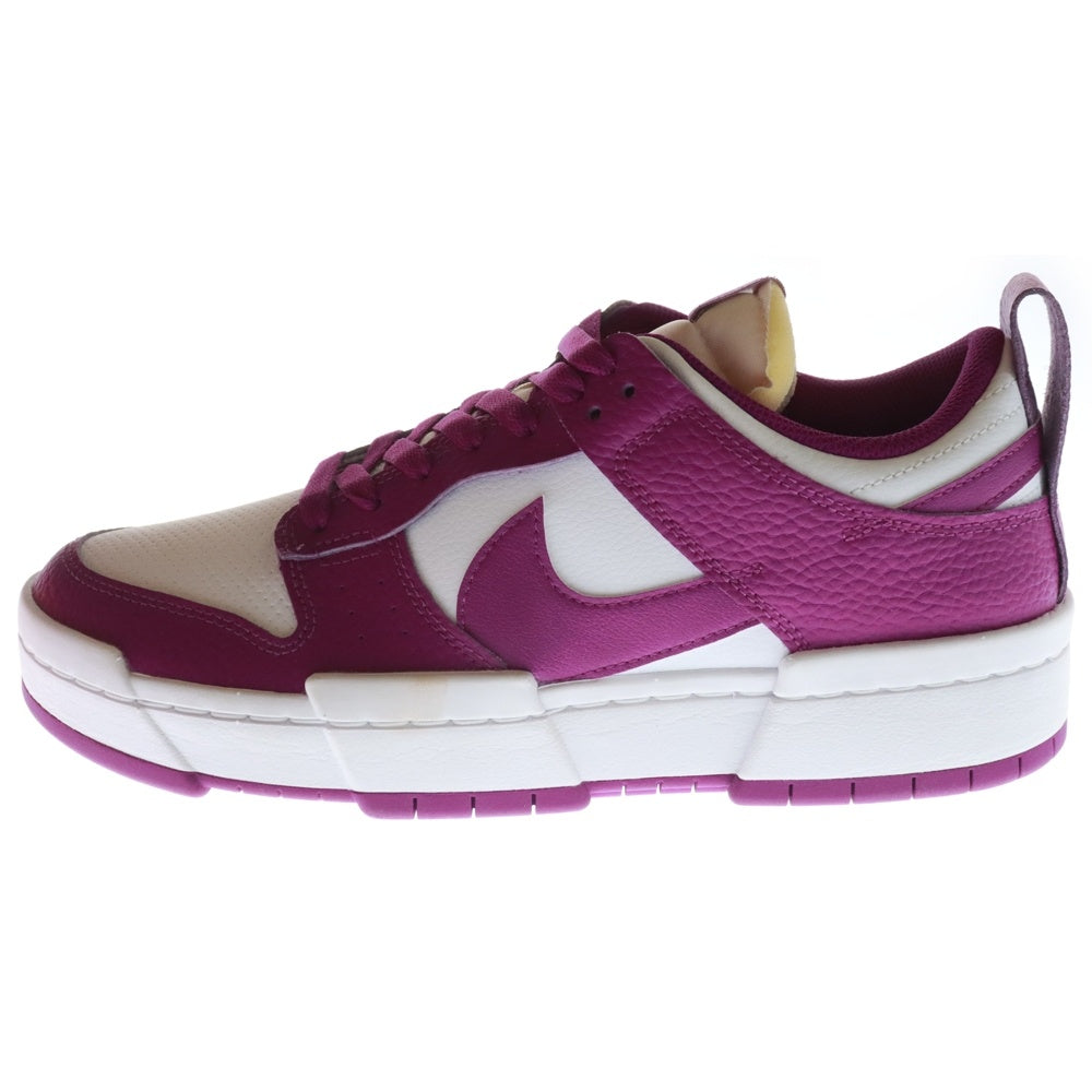 NIKE(ナイキ) WMNS DUNK LOW DISRUPT Cactus Flower ウィメンズ ダンク ディスラプト カクタスフラワー ローカットスニーカー ホワイト/パープル US10.5/27.5cm DN5065-100