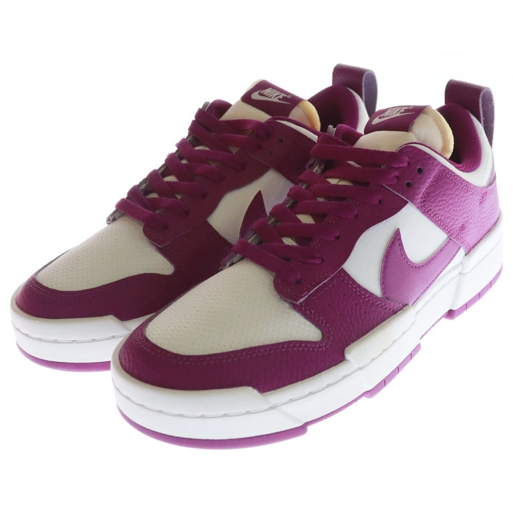 NIKE(ナイキ) WMNS DUNK LOW DISRUPT Cactus Flower ウィメンズ ダンク ディスラプト カクタスフラワー ローカットスニーカー ホワイト/パープル US10.5/27.5cm DN5065-100