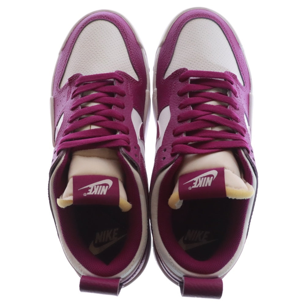 NIKE(ナイキ) WMNS DUNK LOW DISRUPT Cactus Flower ウィメンズ ダンク ディスラプト カクタスフラワー ローカットスニーカー ホワイト/パープル US10.5/27.5cm DN5065-100