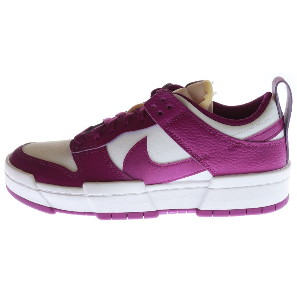 NIKE(ナイキ) WMNS DUNK LOW DISRUPT Cactus Flower ウィメンズ ダンク ディスラプト カクタスフラワー ローカットスニーカー ホワイト/パープル US10/27cm DN5065-100