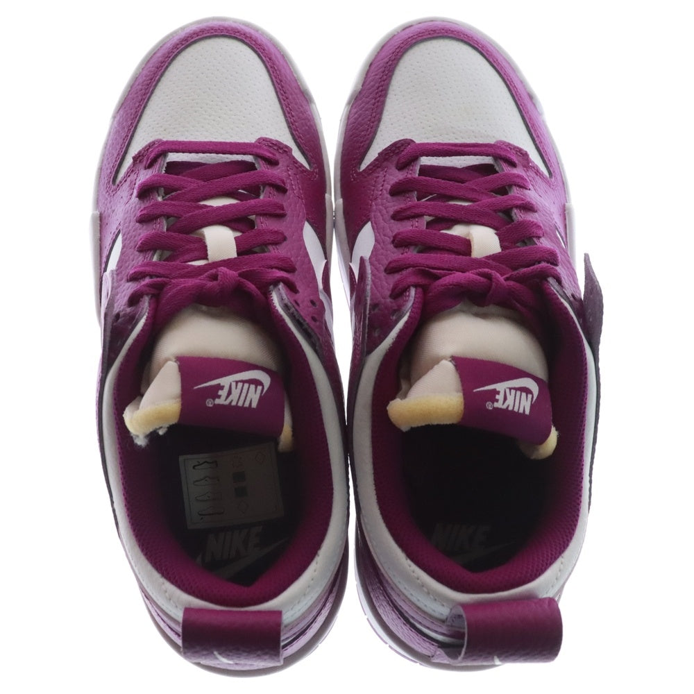 NIKE(ナイキ) WMNS DUNK LOW DISRUPT Cactus Flower ウィメンズ ダンク ディスラプト カクタスフラワー ローカットスニーカー ホワイト/パープル US10/27cm DN5065-100