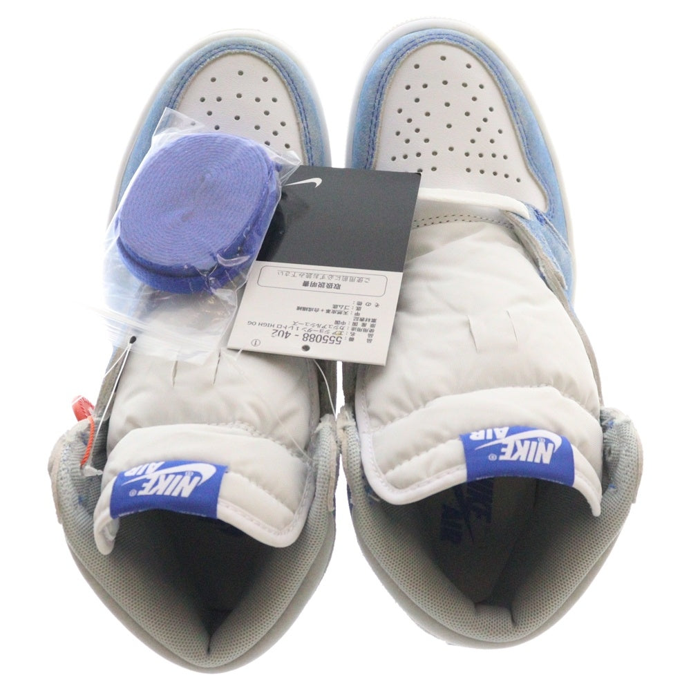 NIKE(ナイキ) AIR JORDAN 1 HIGH OG HYPER ROYAL エアジョーダン1 ハイパーロイヤル ハイカットスニーカー ブルー US5/23.5cm 555088-402 レディース