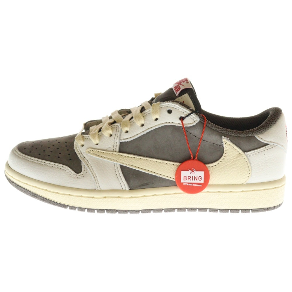 NIKE(ナイキ) ×TRAVIS SCOTT AIR JORDAN 1 LOW OG REVERSE MOCHA トラヴィススコット エアジョーダン1 ローカットスニーカー リバースモカ ブラウン US7/25cm DM7866-162
