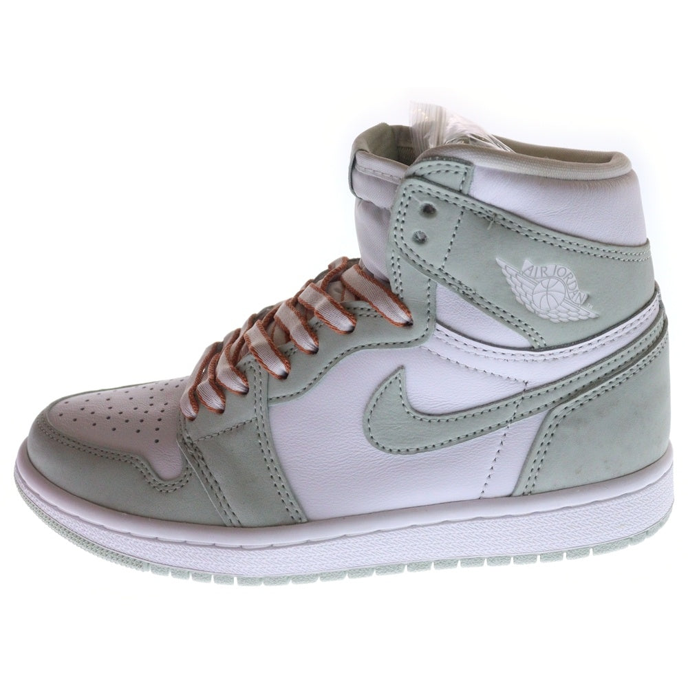 NIKE(ナイキ) WMNS AIR JORDAN 1 HIGH OG SEAFOAM ウィメンズ エアジョーダン1 シーフォーム ハイカットスニーカー ホワイト/グリーン US6/23cm CD0461-002 レディース