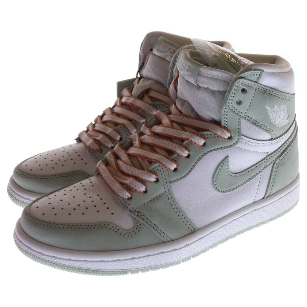 NIKE(ナイキ) WMNS AIR JORDAN 1 HIGH OG SEAFOAM ウィメンズ エアジョーダン1 シーフォーム ハイカットスニーカー ホワイト/グリーン US6/23cm CD0461-002 レディース