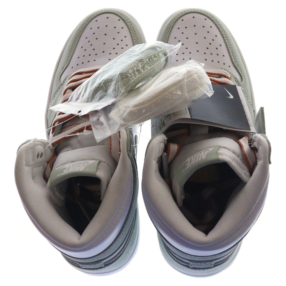 NIKE(ナイキ) WMNS AIR JORDAN 1 HIGH OG SEAFOAM ウィメンズ エアジョーダン1 シーフォーム ハイカットスニーカー ホワイト/グリーン US6/23cm CD0461-002 レディース