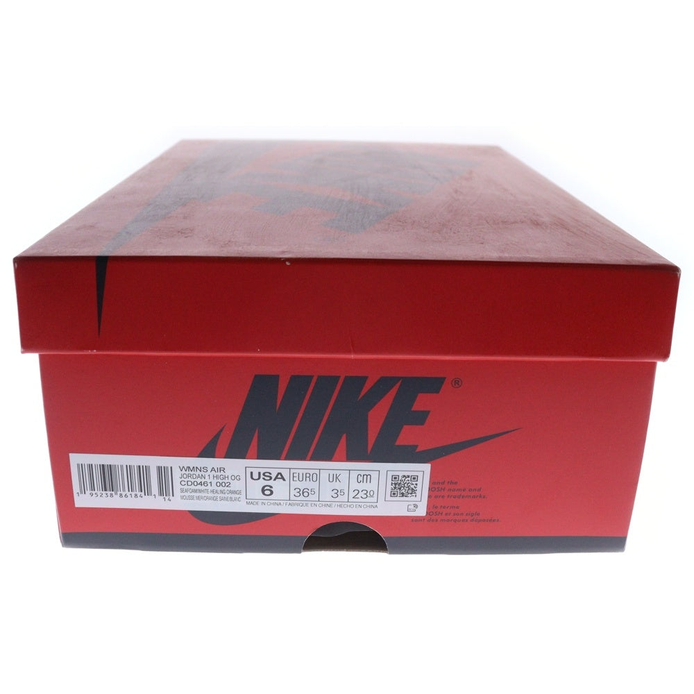 NIKE(ナイキ) WMNS AIR JORDAN 1 HIGH OG SEAFOAM ウィメンズ エアジョーダン1 シーフォーム ハイカットスニーカー ホワイト/グリーン US6/23cm CD0461-002 レディース