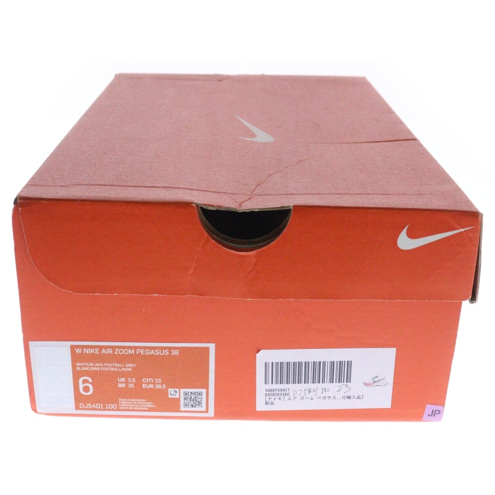 NIKE(ナイキ) WMNS AIR ZOOM PEGASUS 38 ウィメンズ エアズームペガサス38 ローカットスニーカー レディース ホワイト/ピンク US6/23cm DJ5401-100