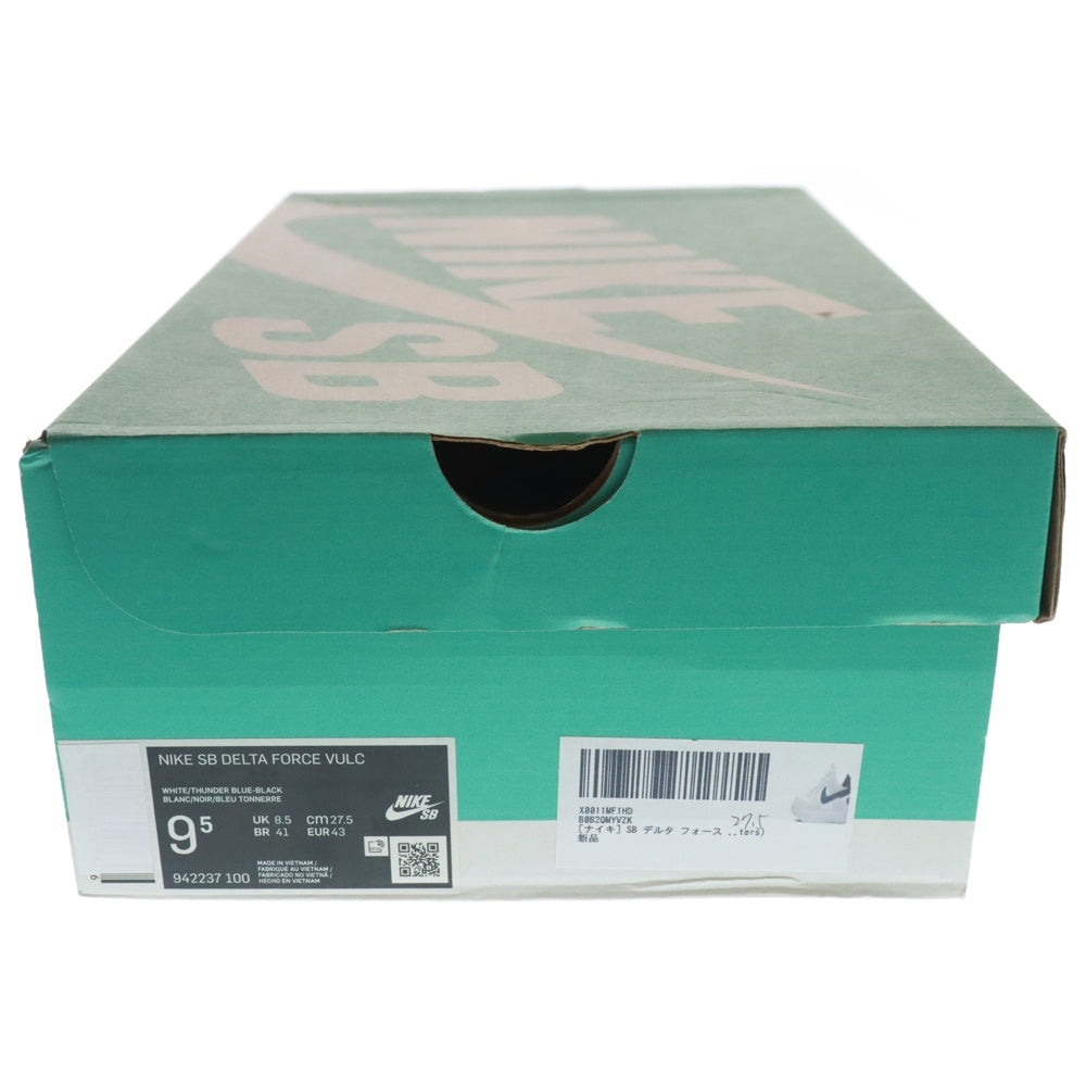 NIKE SB(ナイキエスビー) DELTA FORCE VULC デルタ フォース ローカットスニーカー ホワイト/グレー US9.5/27.5cm 942237-100