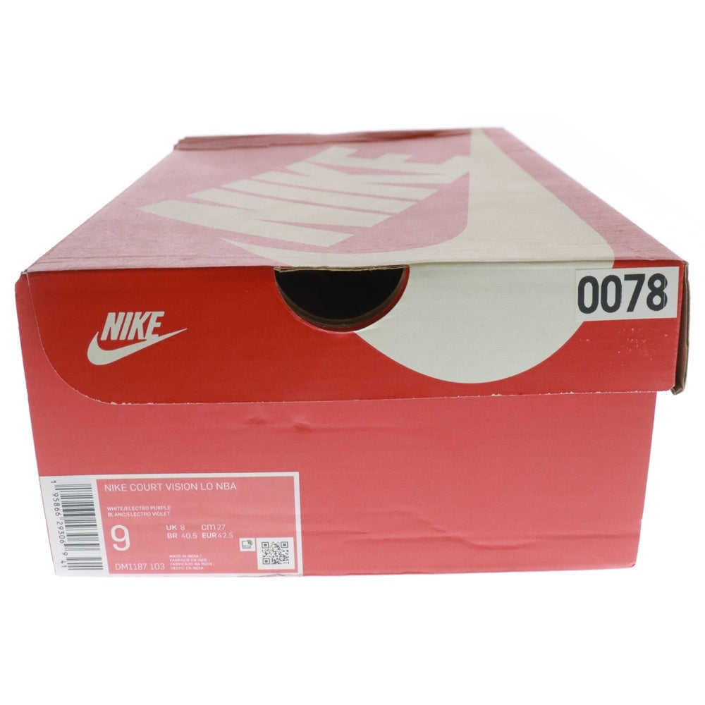 NIKE(ナイキ) COURT VISION LOW NBA コートヴィジョン ローカットスニーカー ホワイト US9/27cm DM1187-103