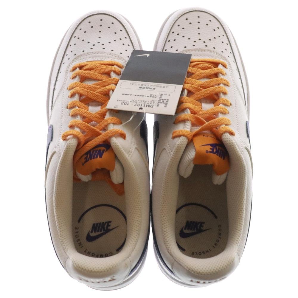NIKE(ナイキ) COURT VISION LOW NBA コートヴィジョン ローカットスニーカー ホワイト US8.5/26.5cm DM1187-103