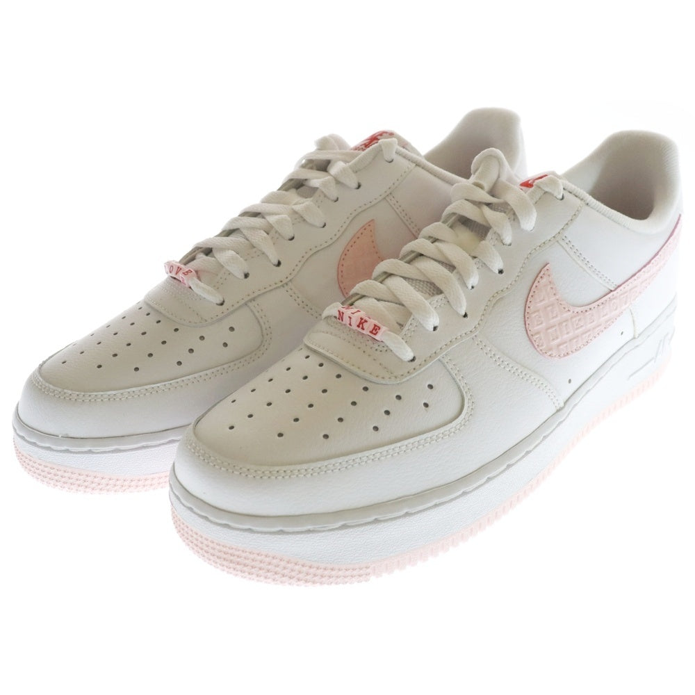 NIKE(ナイキ) AIR FORCE 1 07 Valentine Day エアフォース1 バレンタイン デイ ローカットスニーカー ホワイト/ピンク US10/28cm DR0144-100