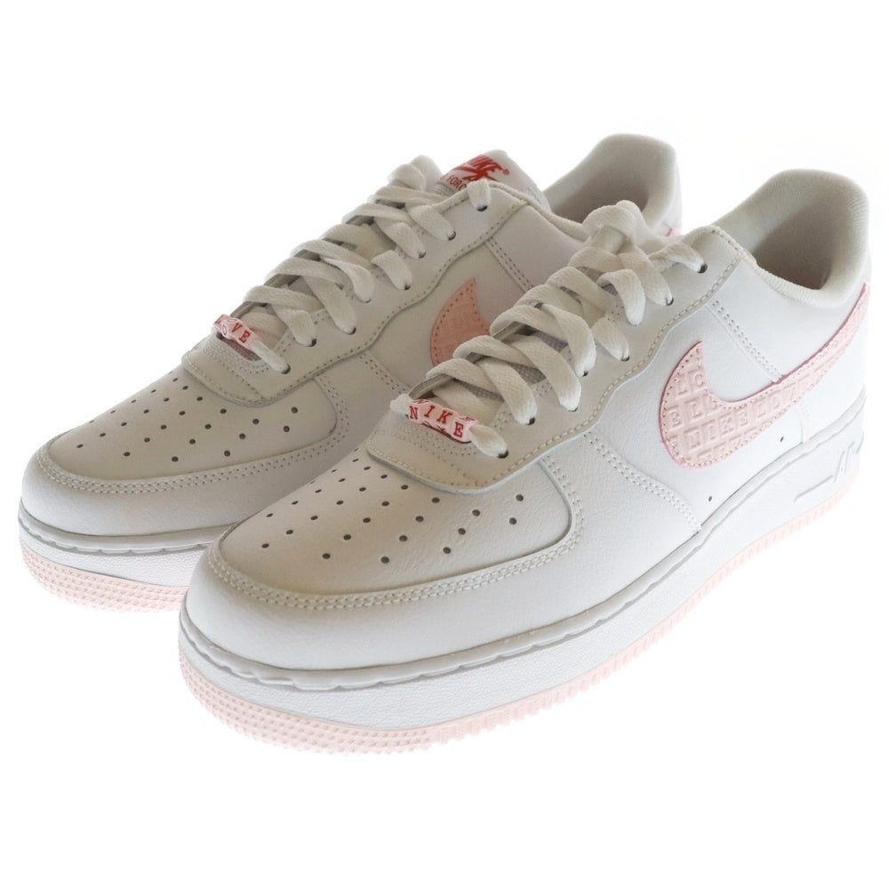 NIKE(ナイキ) AIR FORCE 1 07 Valentine Day エアフォース1 バレンタイン デイ ローカットスニーカー ホワイト/ピンク US9/27cm DR0144-100