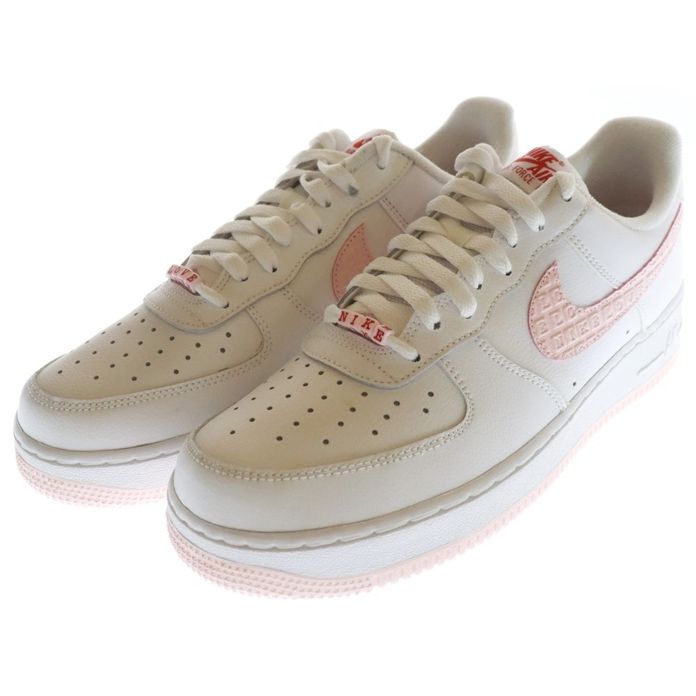 NIKE(ナイキ) AIR FORCE 1 07 Valentine Day エアフォース1 バレンタイン デイ ローカットスニーカー ホワイト/ピンク US9.5/27.5cm DR0144-100